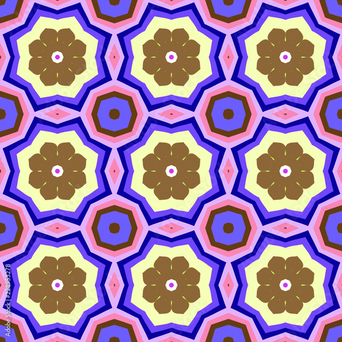 Seamless background pattern with a variety of multicolored lines.