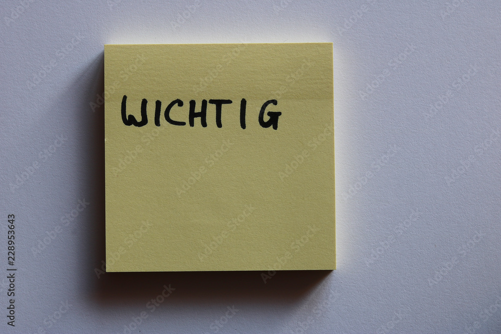 wichtig post-it wichtig post-it