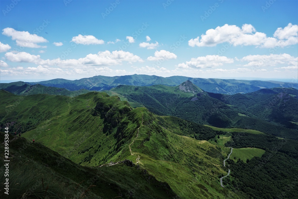 Naklejka premium sur la route du volcan