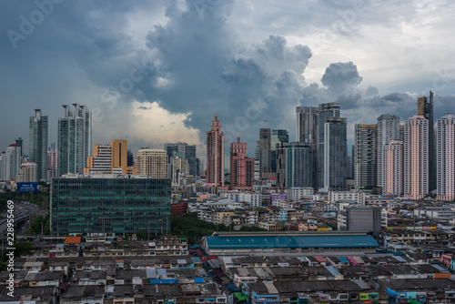 Cityscape with building in city of Bangkok