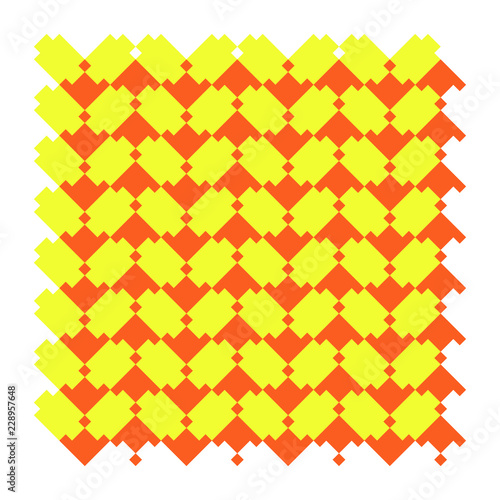 Texture astratto sfondo geometrico bicolor tessile stampa stoffa mosaico mattonella design vettoriale decorativo