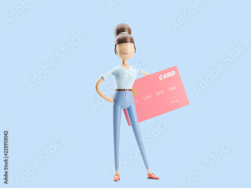 3d illustration. credit card banking concept