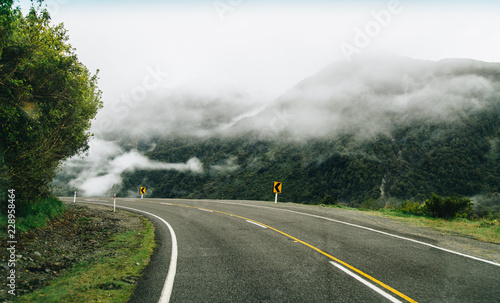 Endless roads in New Zealand, West Coast