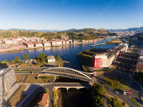 Kaiku bridge, Barakaldo, Bizkaia, Basque Country, Spain photo