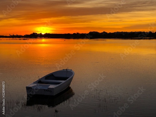 Sunset in Faro, Portugal 