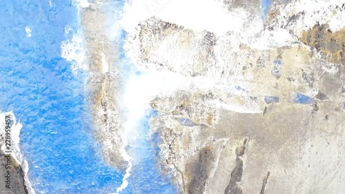 texture of blue paint on wall