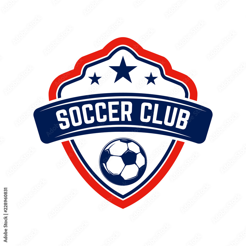 Fototapeta premium Soccer, football emblems. Design element for logo, label, emblem, sign.
