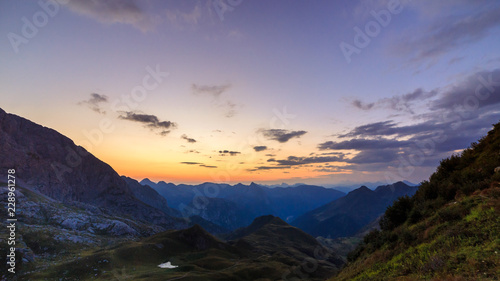 Fototapeta Naklejka Na Ścianę i Meble -  Sunrise in the Carnic Alps, Friuli Venezia-Giulia, Italy