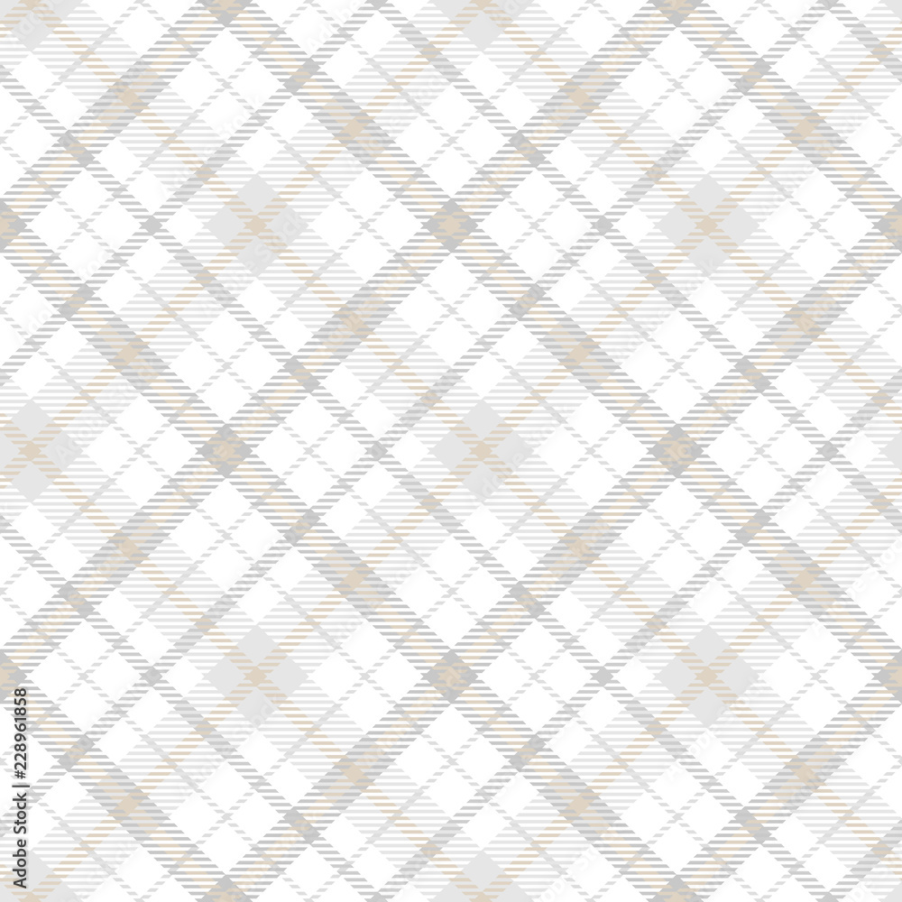 Tartan Seamless Pattern Background in Pastel Grey, Dusty Beige And White Color Plaid. Tartan Seamless Pattern Background in Pastel Grey, Dusty Beige And White Color Plaid.
