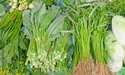 Vegetables sale at thailand market.