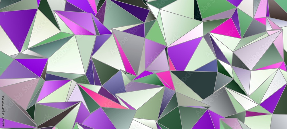 Fototapeta premium Triangular 3d, modern background