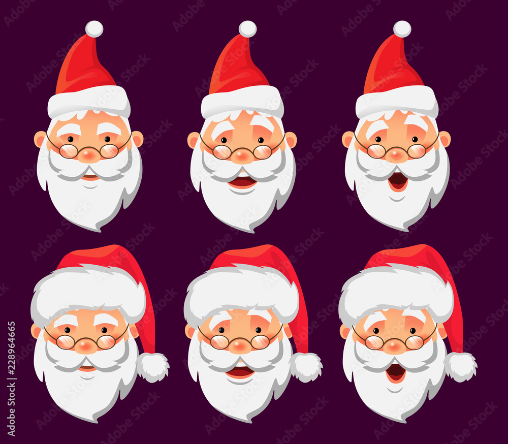 Santa Claus head set Santa Claus head set