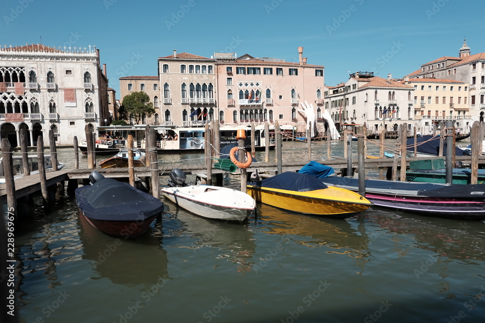 Bootssteg in Venedig