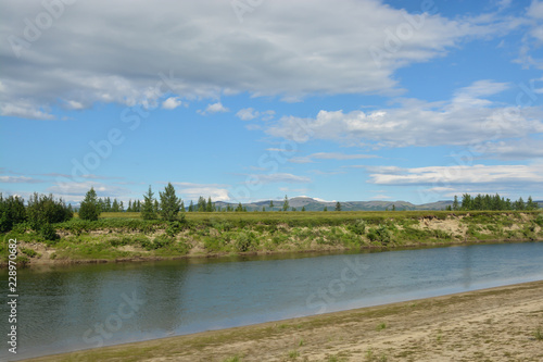 The river in the natural Park on the Taimyr Peninsula.