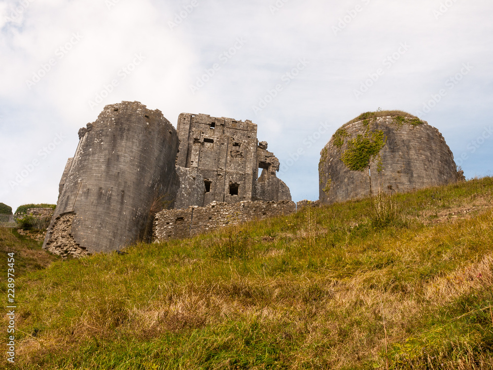 corfe castle up close building ruins dorset south