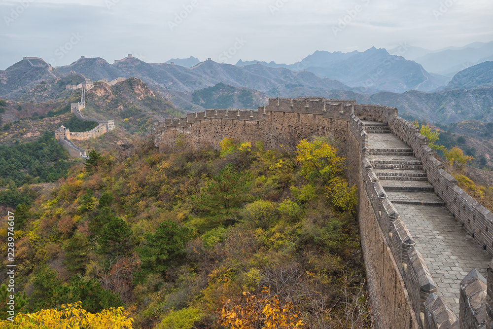 Fototapeta premium The beautiful great wall of China