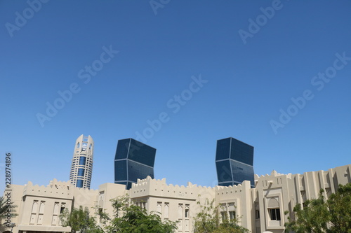 Modern architecture of Doha  Qatar Middle East