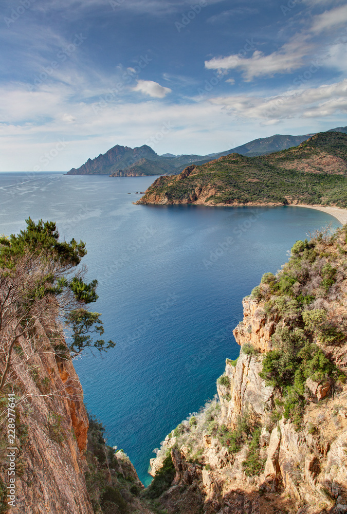 Paysages de Corse-Golfe de Porto-Route vers Calvi