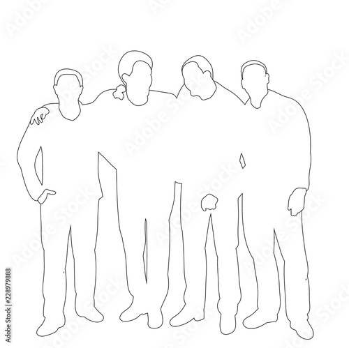  sketch group of people