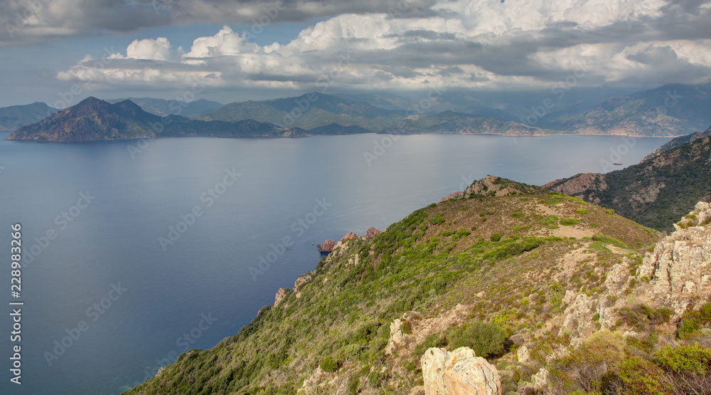 Paysages de Corse-Route de Piana vers Arone