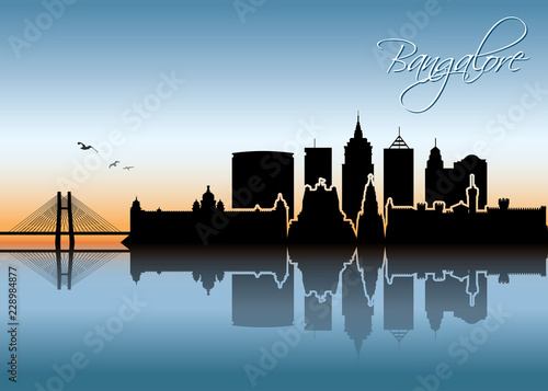 Bangalore skyline - India