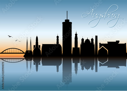 Augsburg skyline - Germany