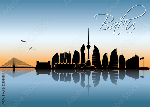 Baku skyline - Azerbaijan