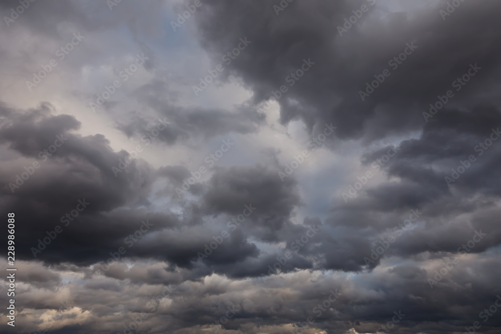 Natural backgrounds: stormy sky