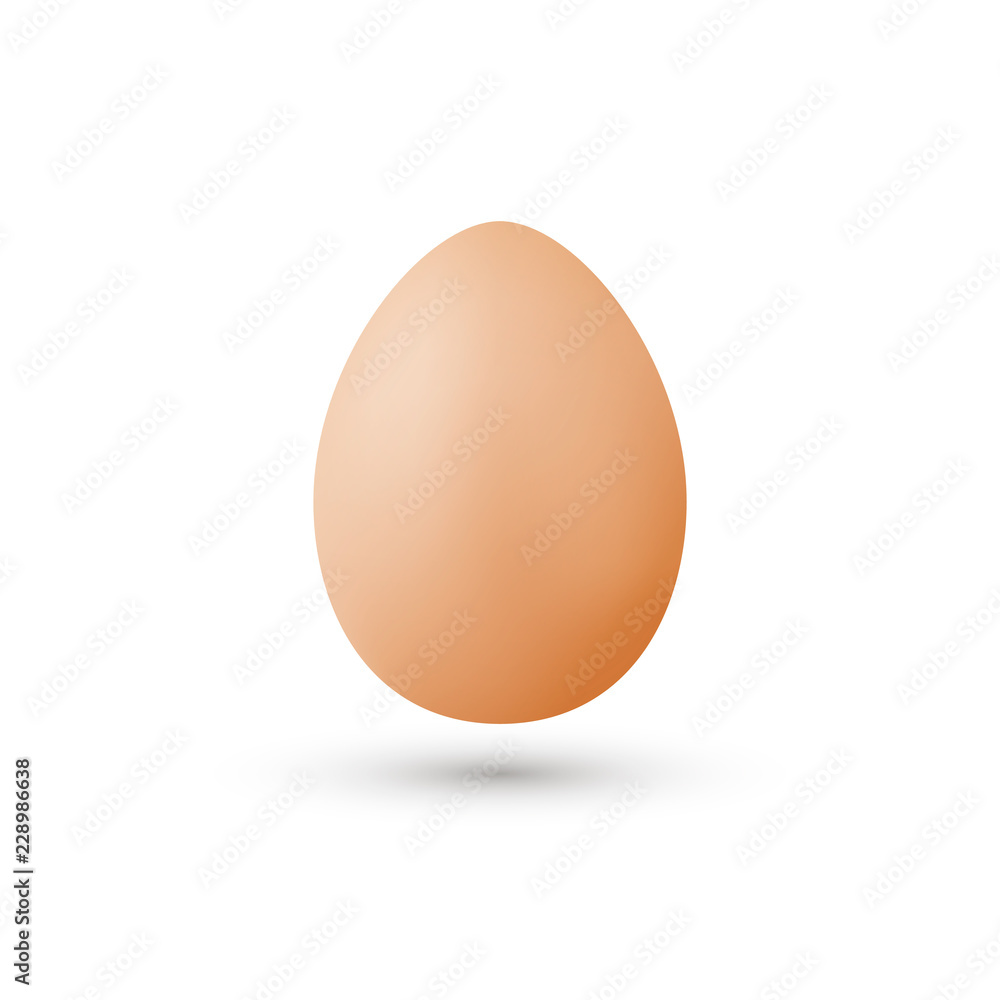 Realistic Egg isolated on white. Vector illustration. Easter Design. Realistic Egg isolated on white. Vector illustration. Easter Design.