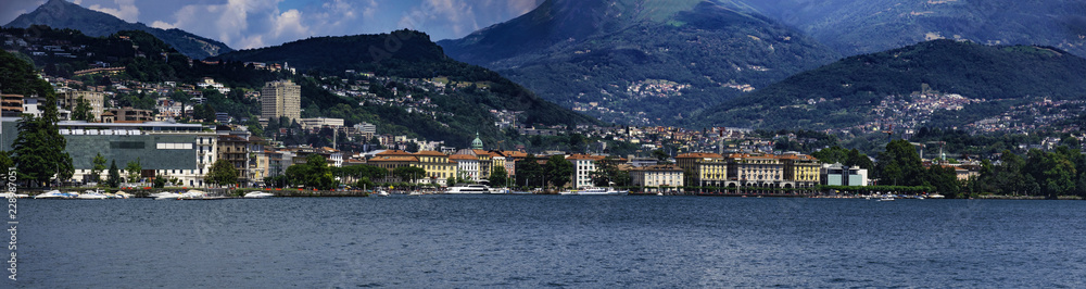 Landscape of Lugano - Panorama di Lugano