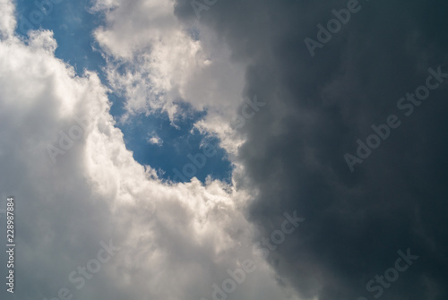 dramatic sky with clouds