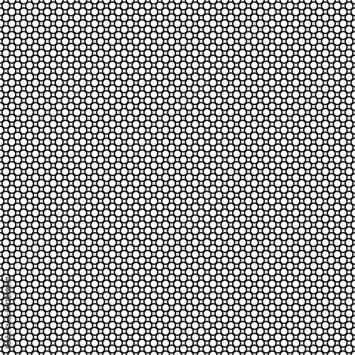 Seamless abstract with black circles on white background