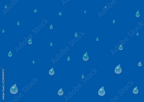 Blue background with drops