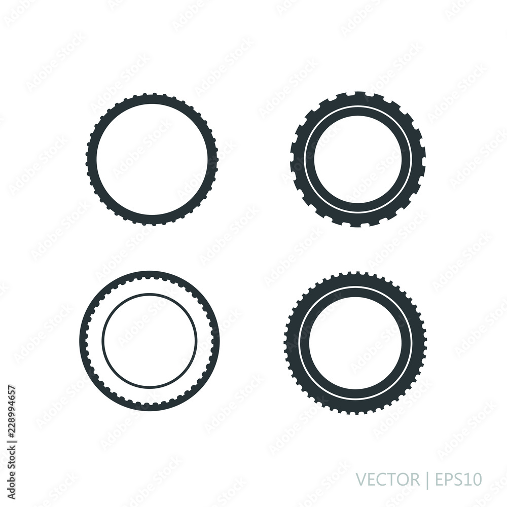 Gears set. Gear and wheel vector illustrations