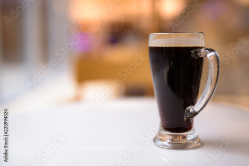 Close-Up Of Black Coffee With Shallow Depth Of Field