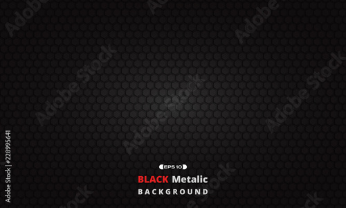 Black dark metallic texture grid background.