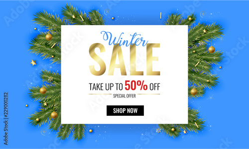 Sale banner design. Vector illustration