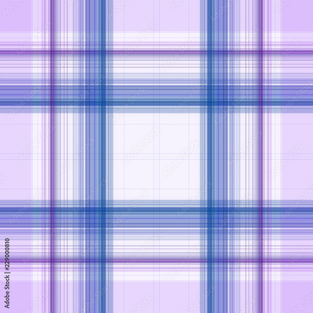 Lilac, purple and blue check pattern