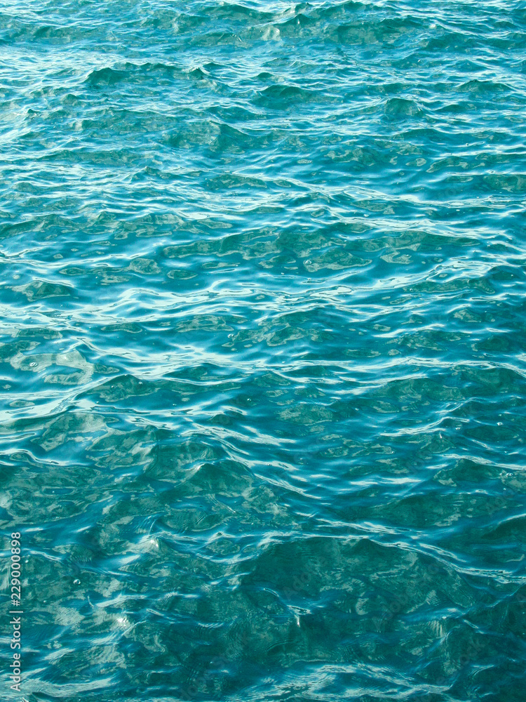 Turquoise sea water