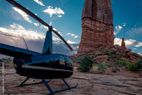 Helicopter In The Deserts Of The American Southwest photo