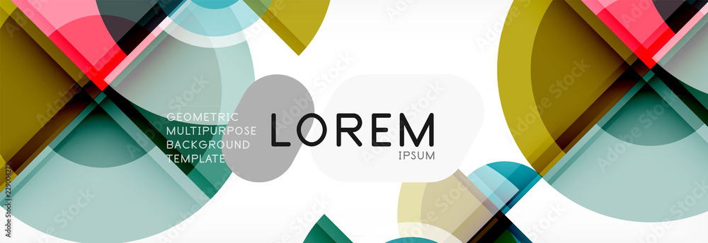 Vector fantastic circle modern geometric background template Vector fantastic circle modern geometric background template