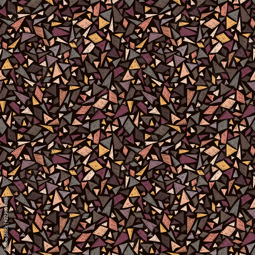 Mosaic pattern. Terrazzo. Geometric shapes. Doodle elements. Abstract sketch background. Doodle fragments pattern. Terrazzo texture. Floor. Fashion. Textile. Fabric design.