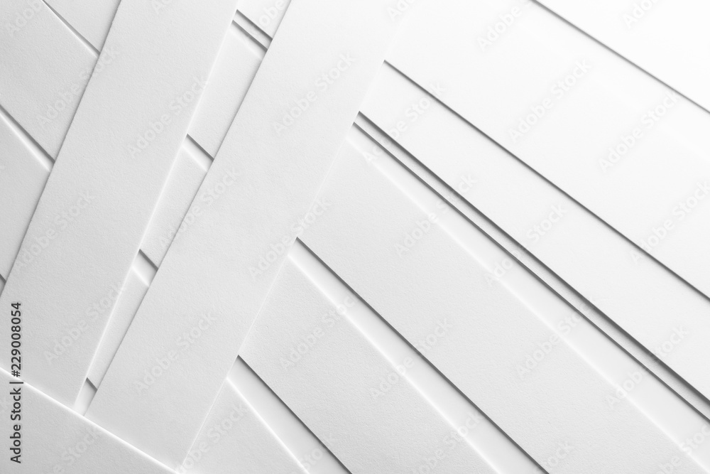 Obraz premium Low geometric composition with white elements, abstract background