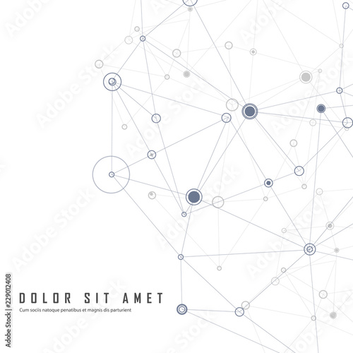 Abstract technology illustration and vector network connection and technology digital concept