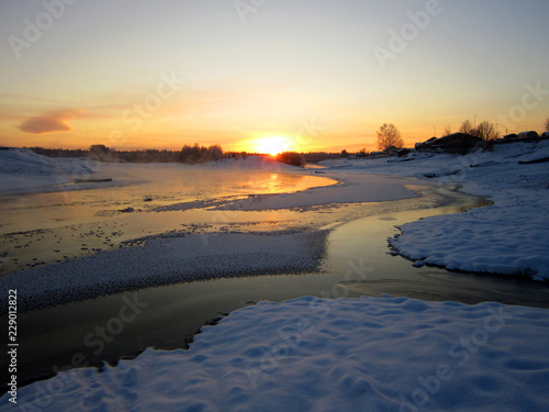 Восход солнца.
