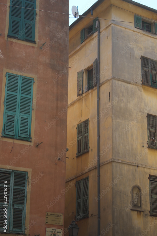 Fototapeta premium old building with windows