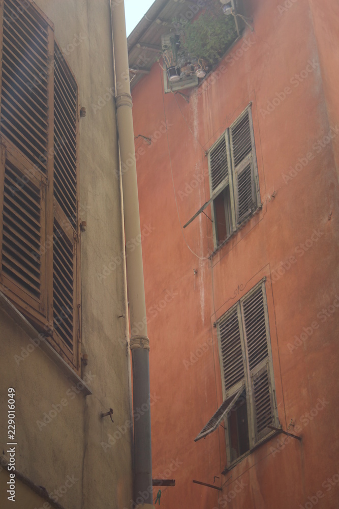 Fototapeta premium old building with windows