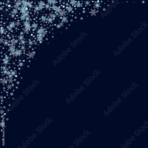Abstract form of flying snowflakes Whirling snowflakes, snow flakes Bright design of packaging, wallpapers, tiles, textiles, covers