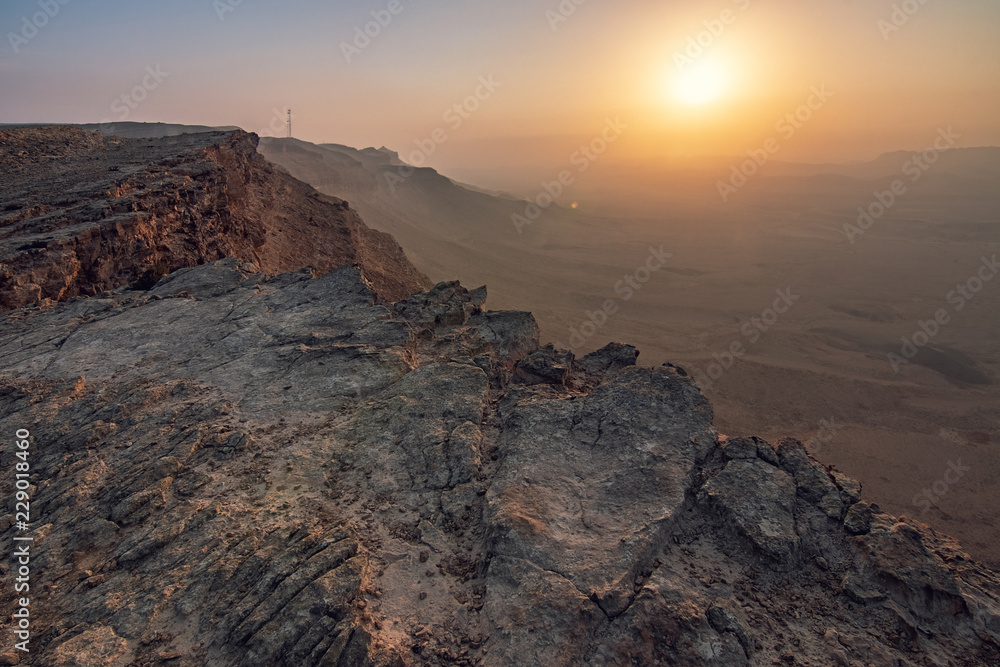 Sunrise In Desert