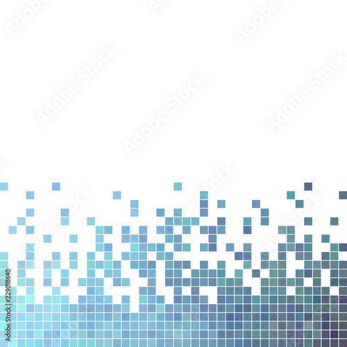 abstract vector square pixel mosaic background